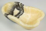 Banded Zebra Calcite Dish - Mexico #194188-1